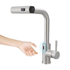 Touchless Kitchen Faucet with Pull Down Sprayer, Brushed Nickel