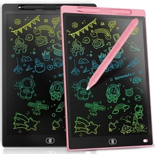 2 Pack] LCD Writing Tablet 12-Inch Colorful Doodle Board, Toddler Learning Ed...