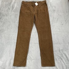 J.Crew Slim Fit Flex Corduroy Pants 30x30 Men  s NWT Dark Acorn Brown Stretch