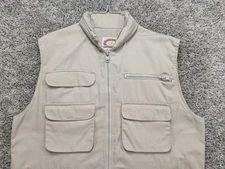 Vintage Banana Republic Safari Vest Men’s Large Cotton Canvas Field Utility 80's