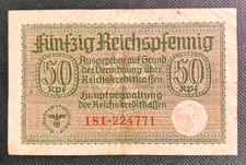 GERMANY  WWII  ND 1940-45  50 REICHSPFENNIG R-135  EAGLE WITH SWASTIKA