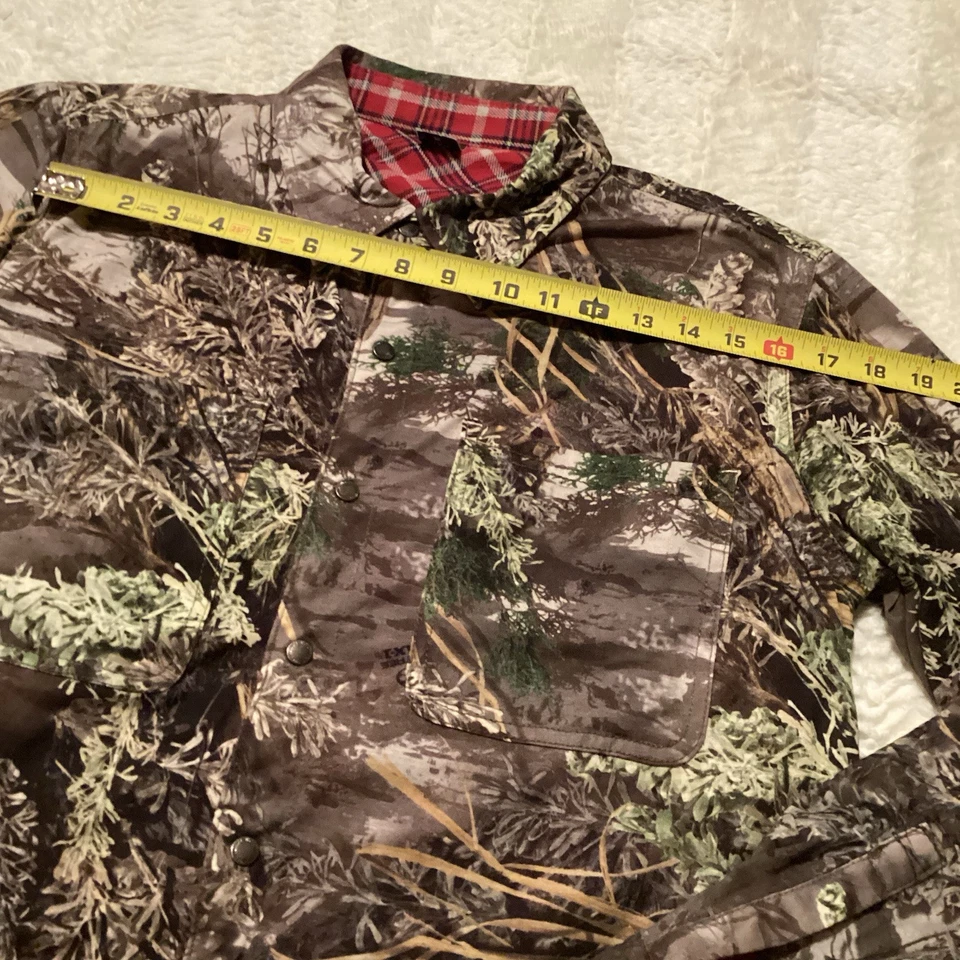 Vintage Buck Commander Realtree Camo Flannel Reversible Button Up Hunting Shirt - Image 3 of 4