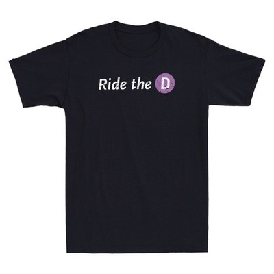 Ride The D Funny Slogan Quote Joke Gift Vintage Retro Men's Short Sleeve T-Shirt