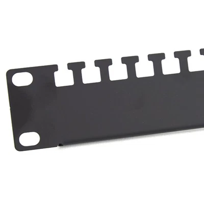 Câble Gestion Barre 1U Cravate Ancre Points pour RJ45 / Tête Armoire 48.3cm Rack - Photo 1/4