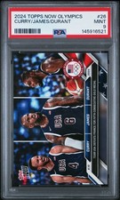 2024 TOPPS NOW OLYMPIC GAMES #26 KEVIN DURANT LEBRON JAMES STEPH CURRY PSA 9