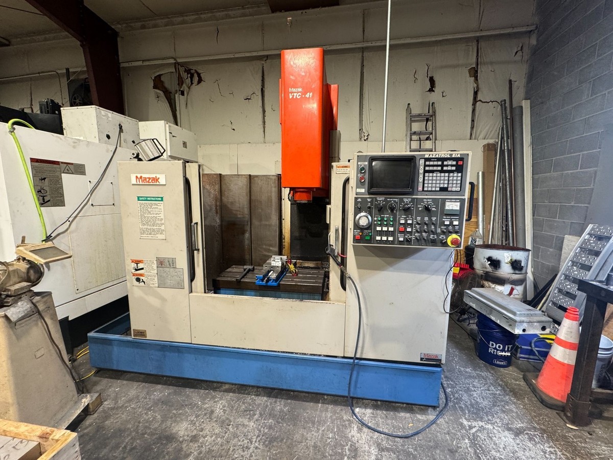 MAZAK 1993 VTC-41 CNC VERTICAL MACHINING CENTER 810 HOURS FEED