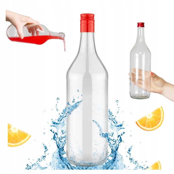 Butelka Monopol Monopolowa 1L + Verschluss FüR Wodka Alkohol LikÖRe Saft-image