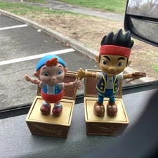 Walt Disney Jake And The NeverLand Pirates Jake 4" Inch Figurine Bendable Toys!