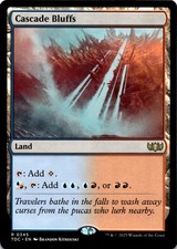 MTG Cascade Bluffs NON-FOIL NM 345 Commander: Tarkir: Dragonstorm