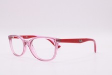 RAY-BAN RB 1586 3777 CLEAR PINK RED AUTHENTIC FRAMES EYEGLASSES 47-16