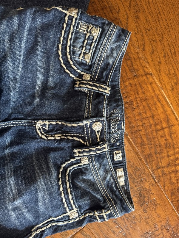 Miss Me Youth Girls Rhinestone Jeans Size 10