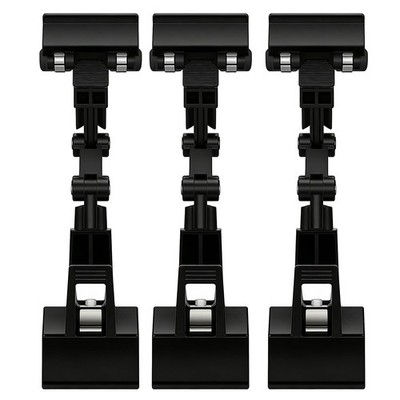 3 PCS Document Holder Adjustable Typing Double Sided Clip Sign Holder