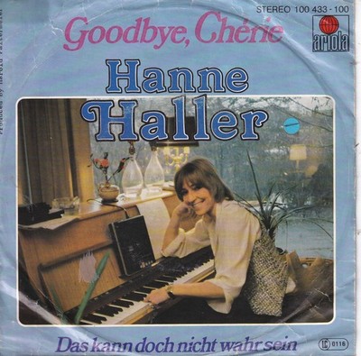 -0519- Hanne Haller - Goodbye Cherie - 7''-Single-vg+