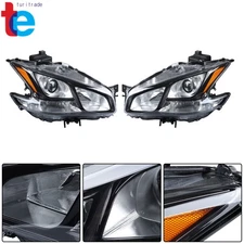 Fits For Nissan Maxima 2009-2014 HID Headlight Set W/Sport Pkg Pair LH+RH Dark