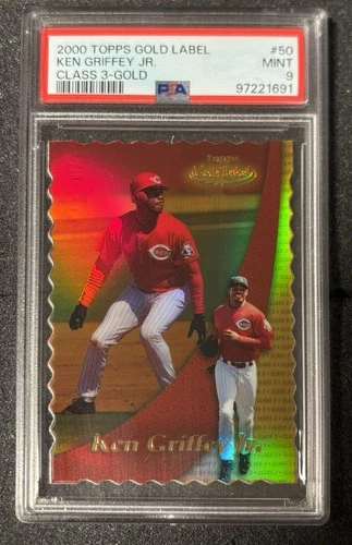 2000 Topps Gold Label Ken Griffey Jr Class 3 Gold /100 #50 (Pop 6, 2 Higher)