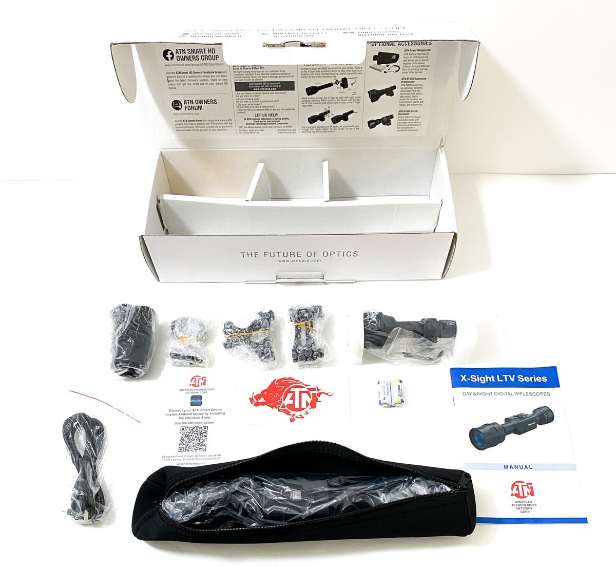 Scope ノベルティセット ATN X-Sight LTV Digital Rifle Scope 5-15X 30mm Tube Blk for Day