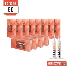 50-Pack Himalayan Salt Bricks Size 8x4x2 with 2 Salt Glue for Spa & Sauna