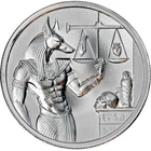 2 oz Elemetal Anubis Silver Round (Egyptian Gods Series #2, New, High Relief)