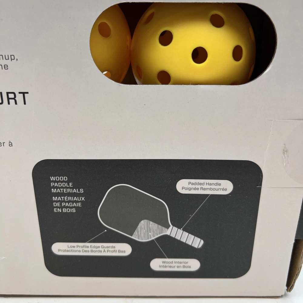 Premium Wooden Pickleball Set with 2 Paddles and Outdoor Balls by HIND