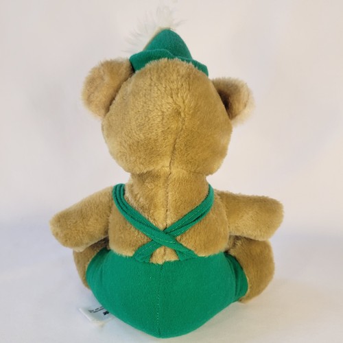 Vtg 1981 Etone Brown Bear Plush Green Lederhosen German Oktoberfest Stuffed 10” - Picture 2 of 12
