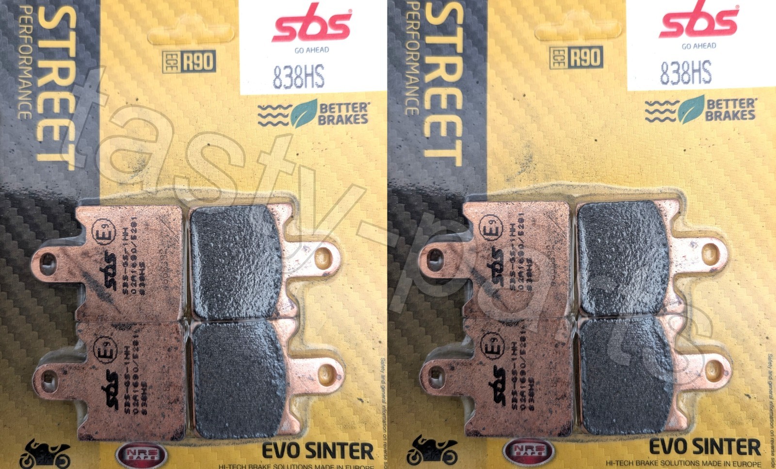 SBS HS Sinter Street Front Pads Suitable For Kawasaki ZX6R (ZX600) 2014 - Image 23