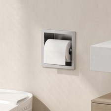 Recessed Toilet Paper Holder, Brushed Toilet Paper Holder Built-in, Stainless...
