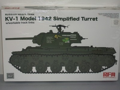 Ryefield 1/35 Russian KV-1 Heavy Tank Model 1942 Simplified Turret - Sealed