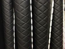 Vinyl Leather Faux Vinyl Black Quilted Auto Headliner Headboard Fabric By Yard