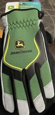 John Deere Cowhide Spandex Back Gloves - All Purpose Utility - Men's Size XL