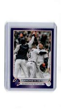 2022 Topps Purple Dancing in Detroit (Javier Baez / Robbie Grossman) Detroit