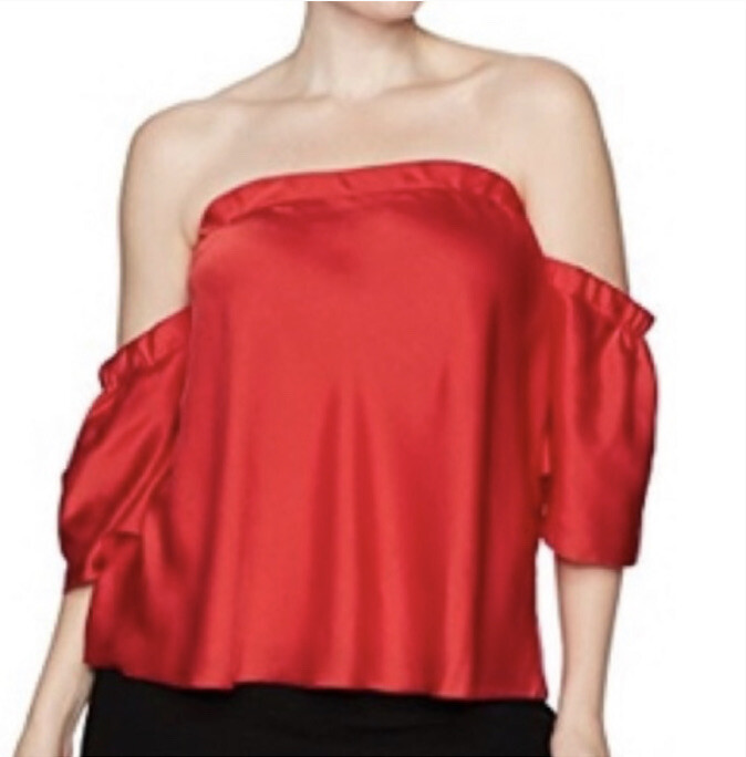 RACHEL ROY Off Shoulder Plus Size Top Red 2X NWT