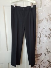 Banana Republic Martin Fit Black Dress Pants 2 Stretch Wool Blend Womens FlatFrt