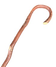 Vintage Antique National Wood Knobby Shaft Crook Handle Walking Stick Cane 36 L
