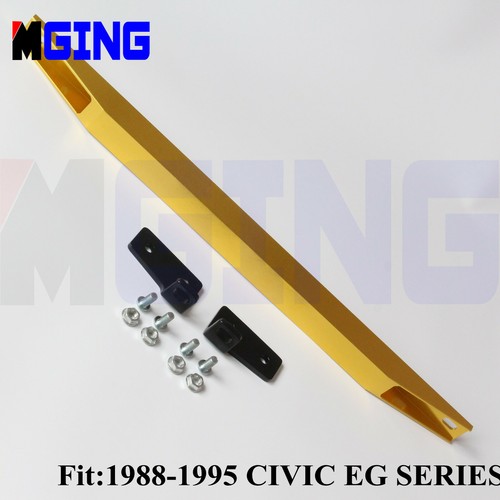 Rear Lower Tie Bar Subframe Brace Balance Support For 88-95 Honda Civic EG Gold - Picture 2 of 10
