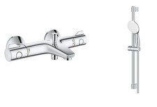 GROHE Grohtherm 800 Thermostatic Bath Shower Mixer Bar Valve & Slide Rail Kit