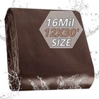 16Mil 12x30' Heavy Duty Poly Tarp Waterproof Canopy Cover Tarpaulin Tent Shelter