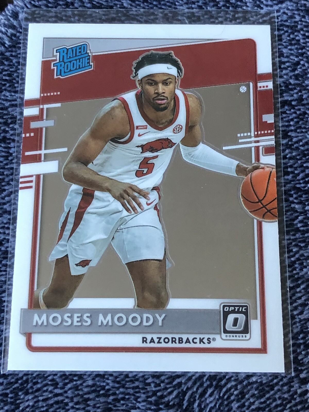 2021-22 Chronicles Draft Picks Moses Moody Donruss Optic Rated Rookie RC #211