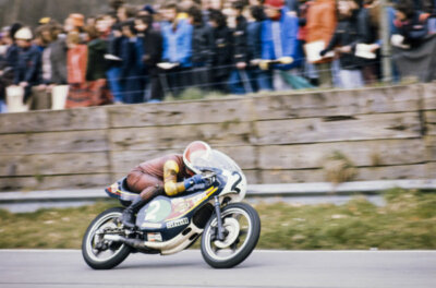 Tony Rutter Yamaha Motorcycle Racing 1977 Old Photo 3