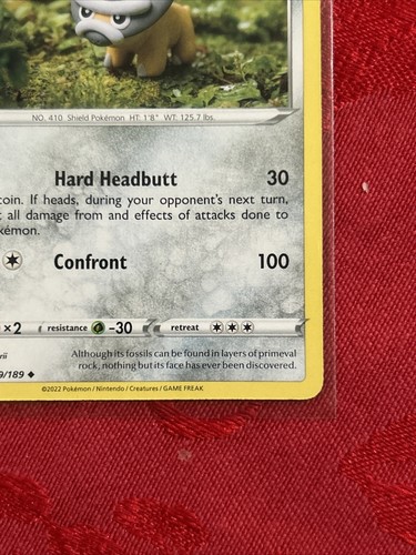 Pokemon Shieldon 109/189 NM Astral Radiance Pull to Sleeve NM/M - Picture 5 of 7