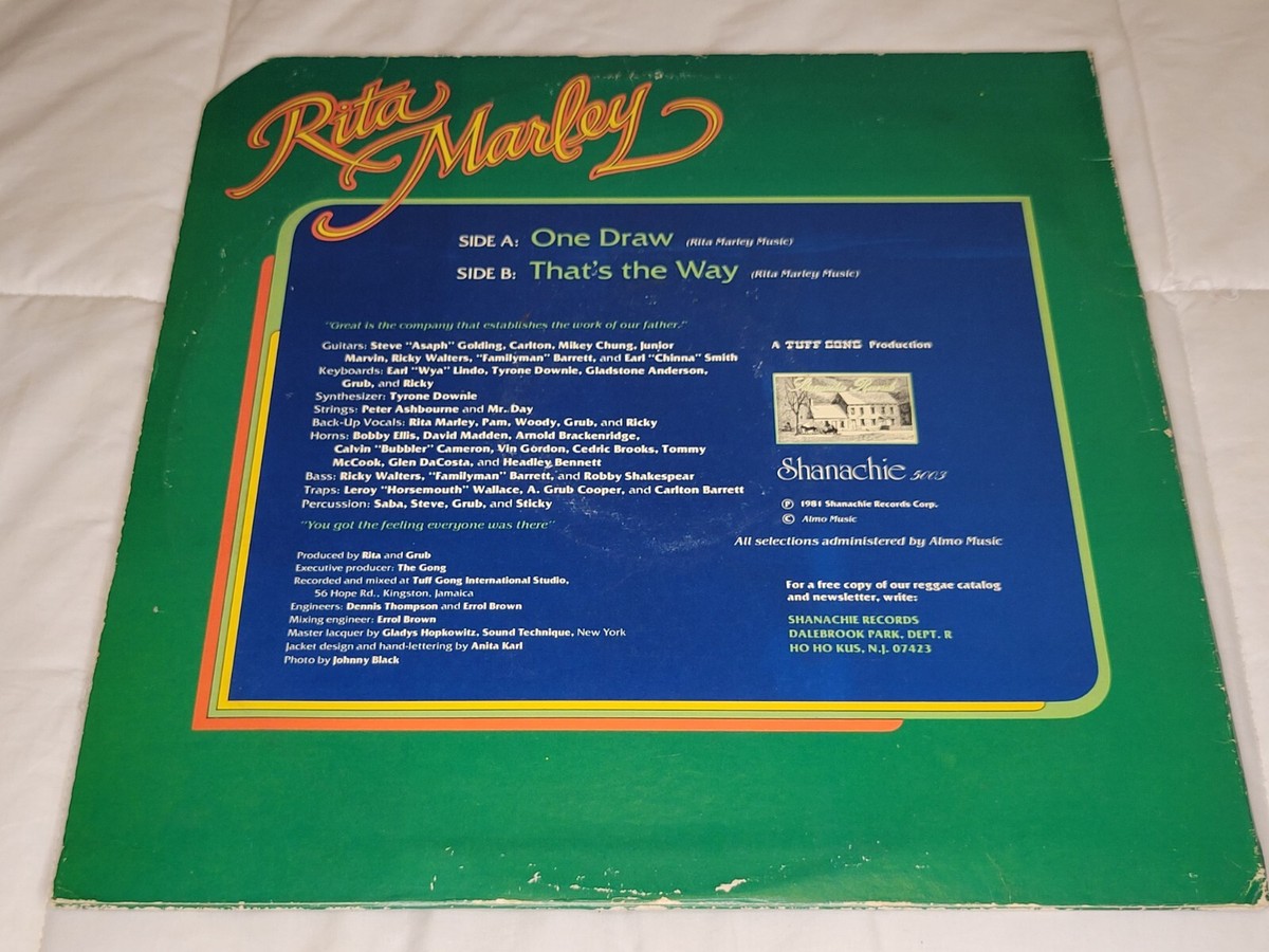 Rita Marley - One Draw Vinyl Record - 12