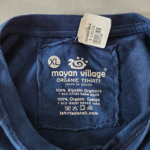 Sugar Skull DOTD Day of the Dead Mens Organic Cotton T-Shirt Blue XL - Picture 3 of 9
