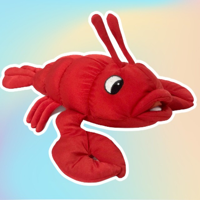 DanDee Lobster Crawfish Soft Lycra & Microbead Plush Funny Cuddle Toy