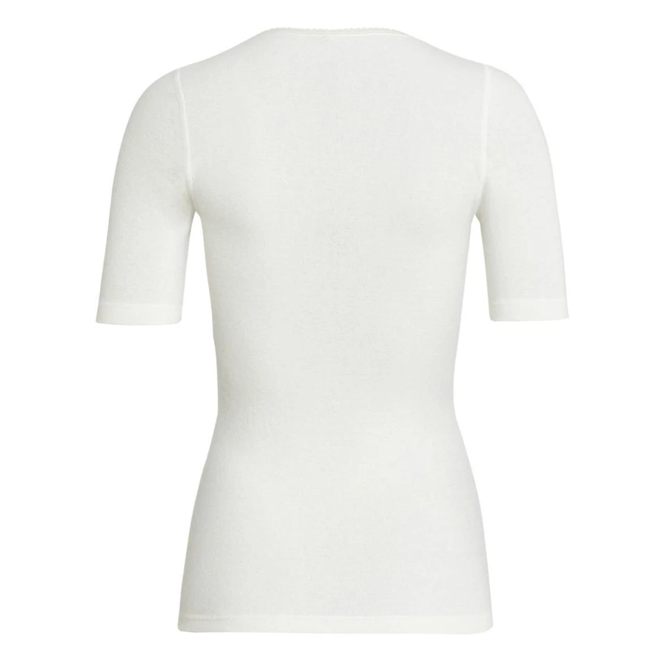 Conta Damen halbarm Unterhemd Angora/Schurwolle Spitze Spenzer 1/4 Arm Wolle - Bild 3 von 4