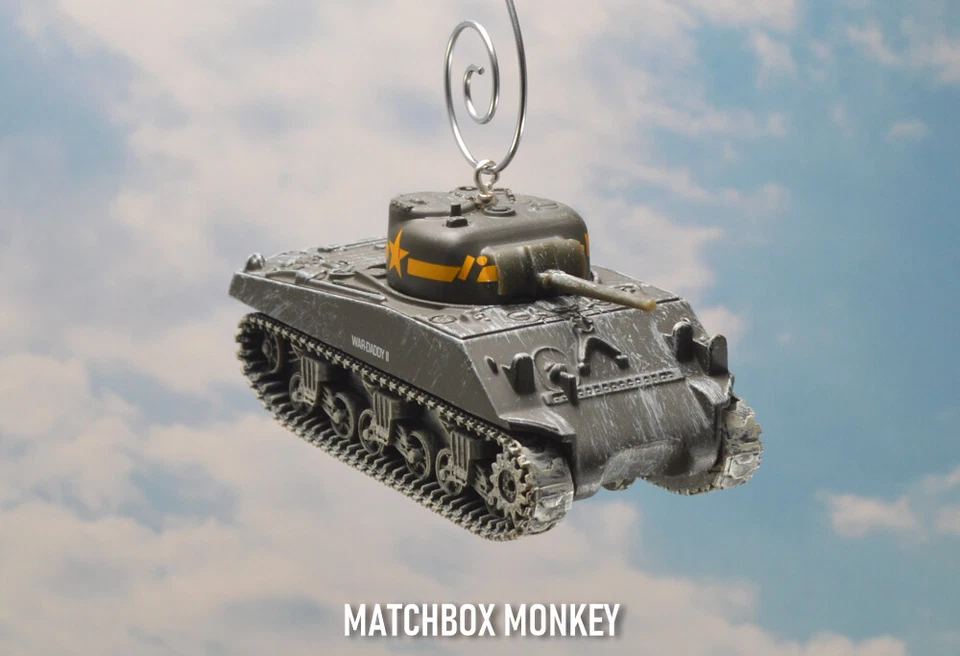 War Daddy II USA Sherman Tank M4A1 WWII Army USMC Christmas Ornament World - Image 4 of 4