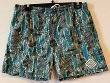 vtg 100 cotton Genuine Hawaiian Island Shorts blue design
