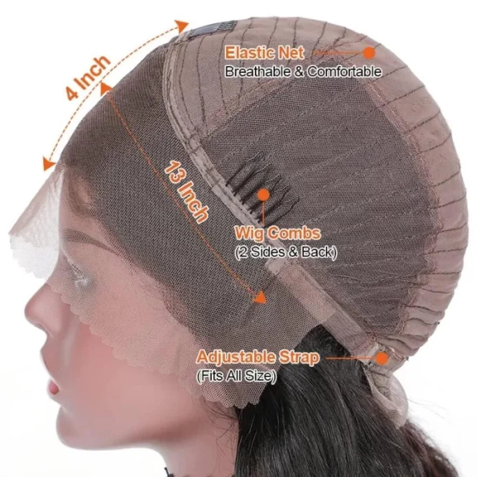 Pelucas de cabello humano con frente de encaje UNICE Highlight rubia onda de agua 13x4 HD ombre rizado Foto 3 de 4