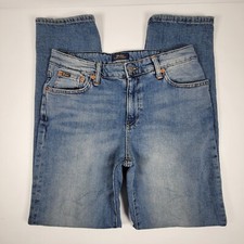 Polo Ralph Lauren The Hampton Straight Boys Jeans Size 18 Medium Wash Broken In