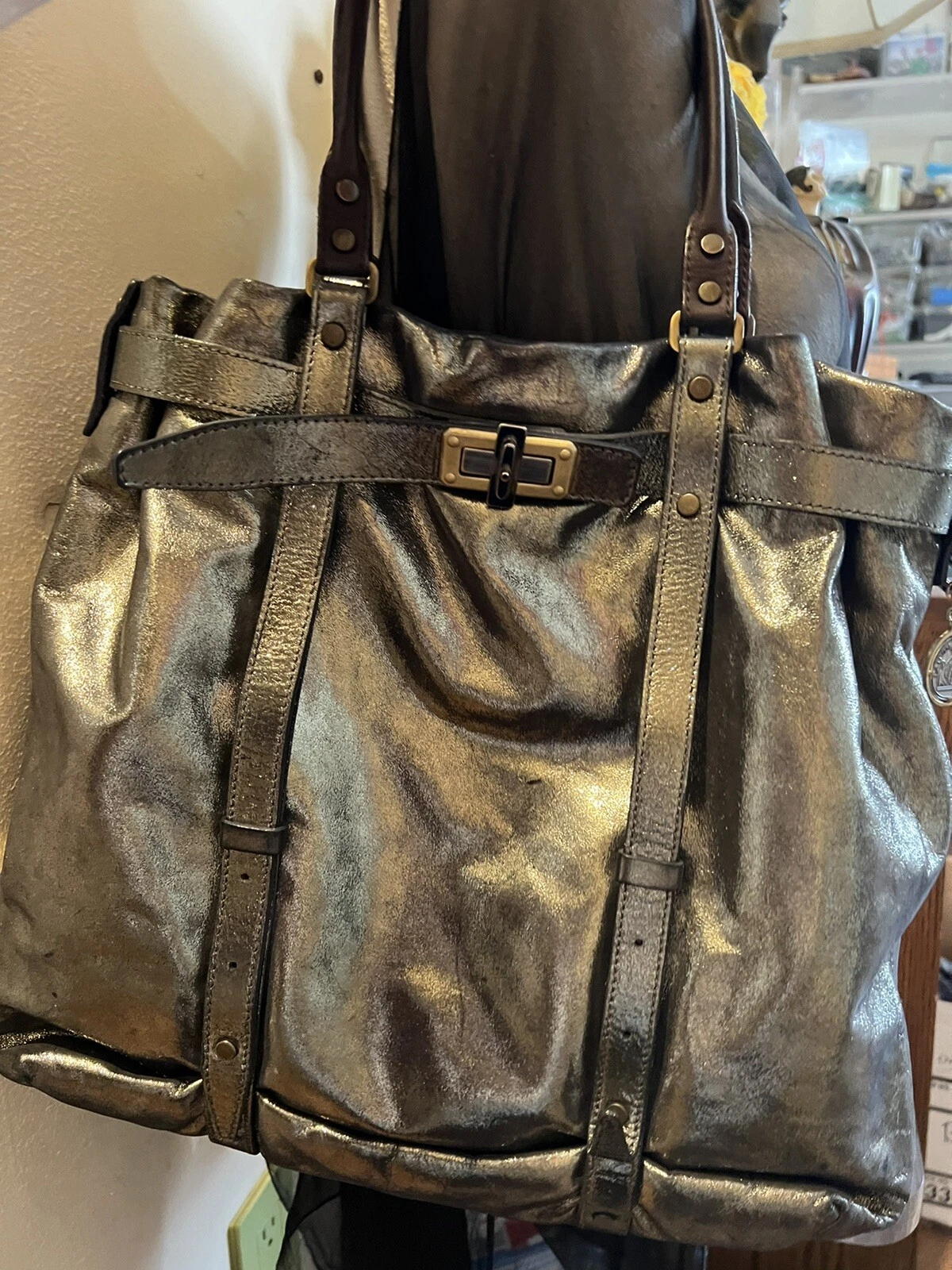 Lanvin — Lanvin Silver Amalia Large Tote Shoulder Bag