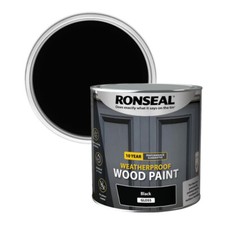 RONSEAL 10 YEAR WEATHERPROOF WOOD PAINT (2 IN 1 FORMULA) GLOSS - ALL COLOURS