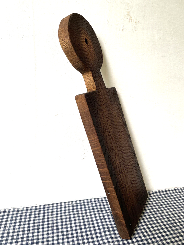 Vintage Cheese Board, Oak Wood, Country Primitive, 14" x 5", Bread